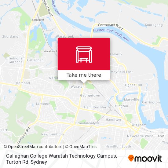 Callaghan College Waratah Technology Campus, Turton Rd map