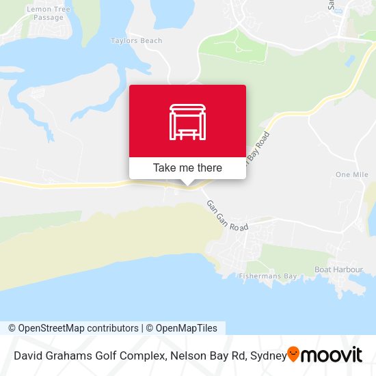 David Grahams Golf Complex, Nelson Bay Rd map