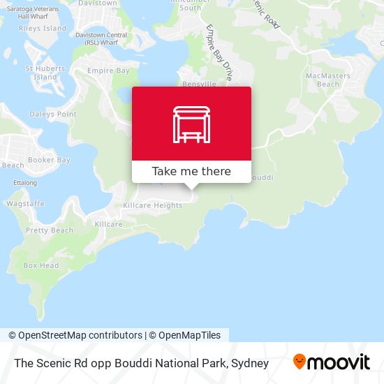 The Scenic Rd opp Bouddi National Park map
