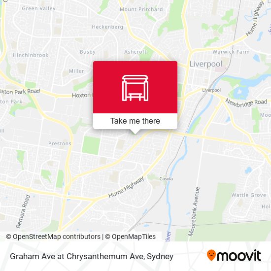 Graham Ave at Chrysanthemum Ave map