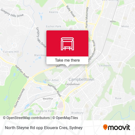 North Steyne Rd opp Elouera Cres map