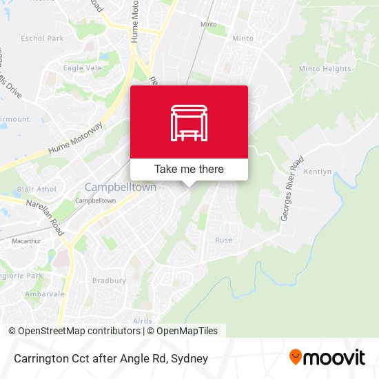 Carrington Cct after Angle Rd map