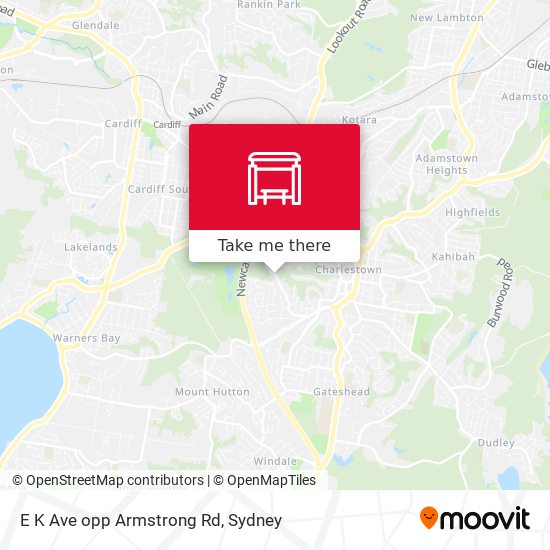 E K Ave opp Armstrong Rd map