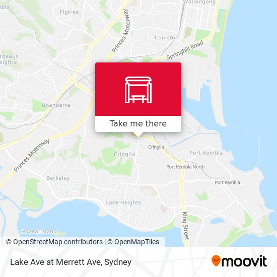 Lake Ave at Merrett Ave map