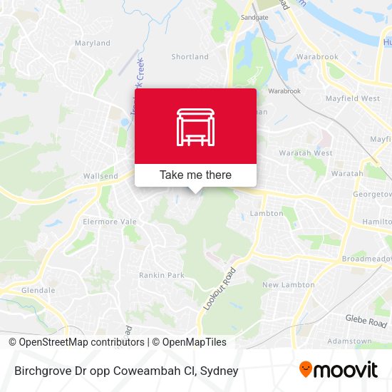 Birchgrove Dr opp Coweambah Cl map