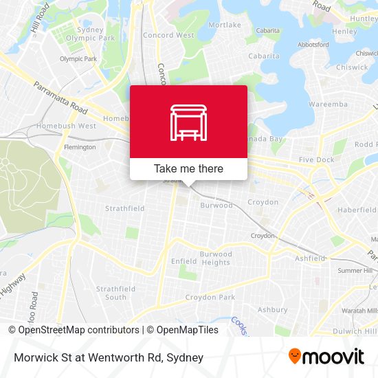 Morwick St at Wentworth Rd map