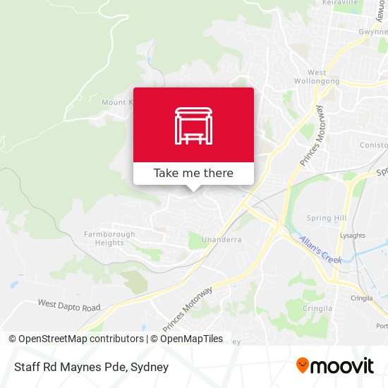 Staff Rd Maynes Pde map