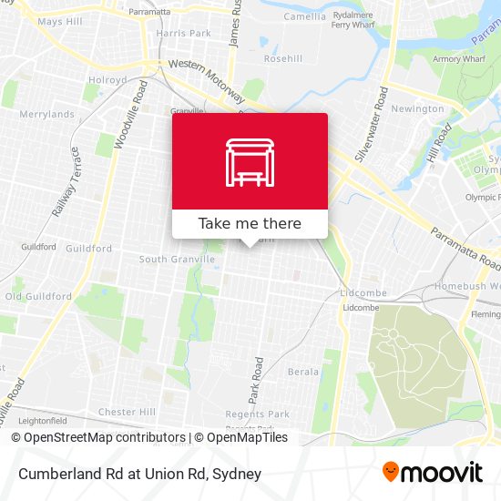 Cumberland Rd at Union Rd map