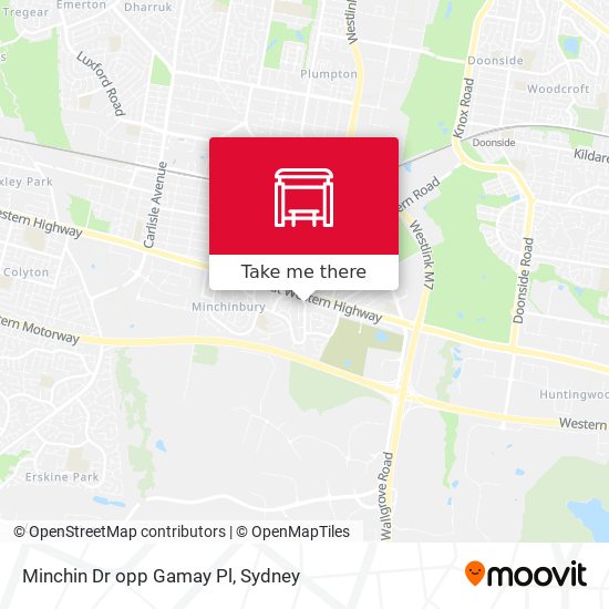 Minchin Dr opp Gamay Pl map