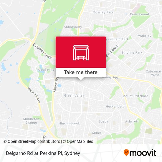 Delgarno Rd at Perkins Pl map