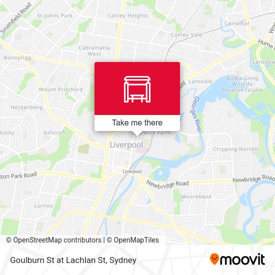 Goulburn St at Lachlan St map