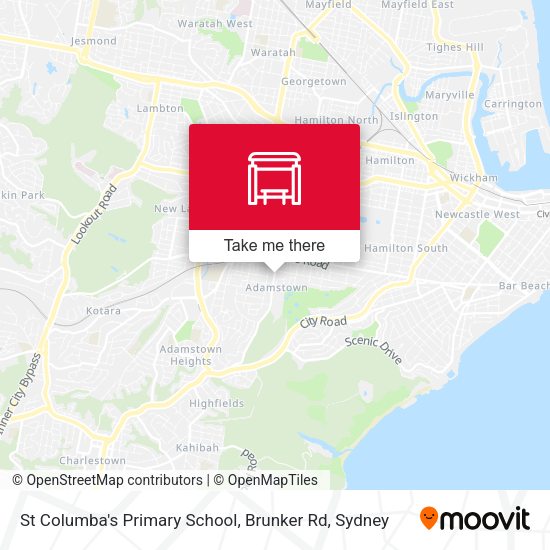 St Columba's Primary School, Brunker Rd map