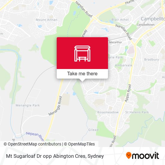 Mt Sugarloaf Dr opp Abington Cres map