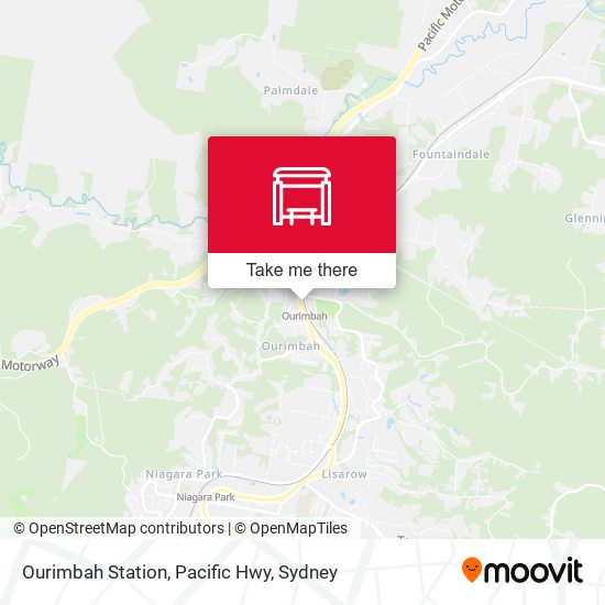 Ourimbah Station, Pacific Hwy map