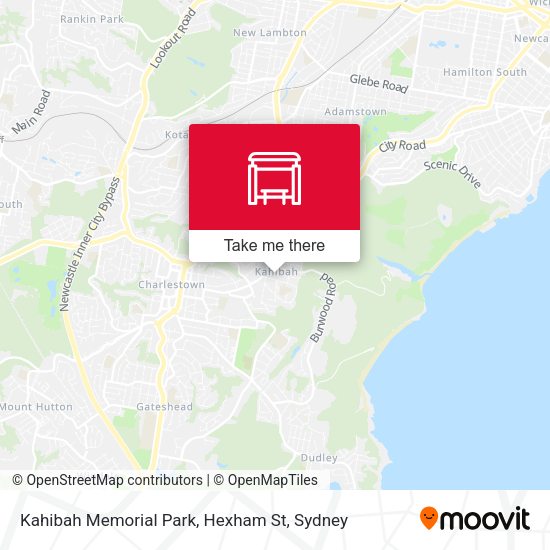 Kahibah Memorial Park, Hexham St map