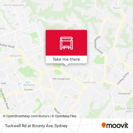 Tuckwell Rd at Bounty Ave map