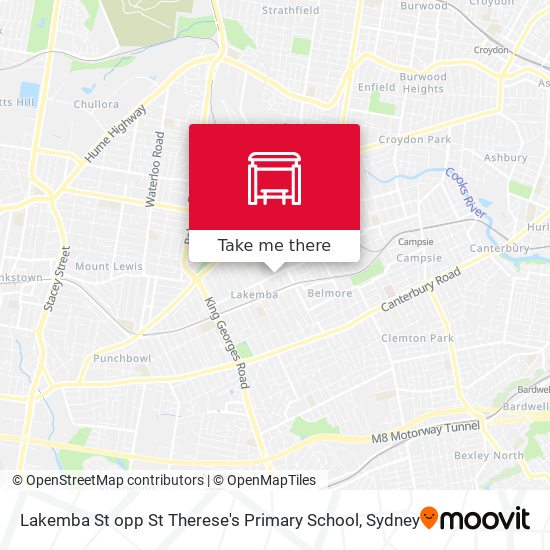 Lakemba St opp St Therese's Primary School map