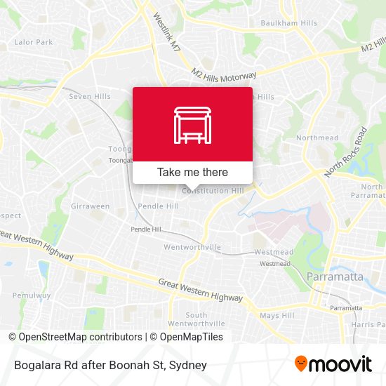 Bogalara Rd after Boonah St map