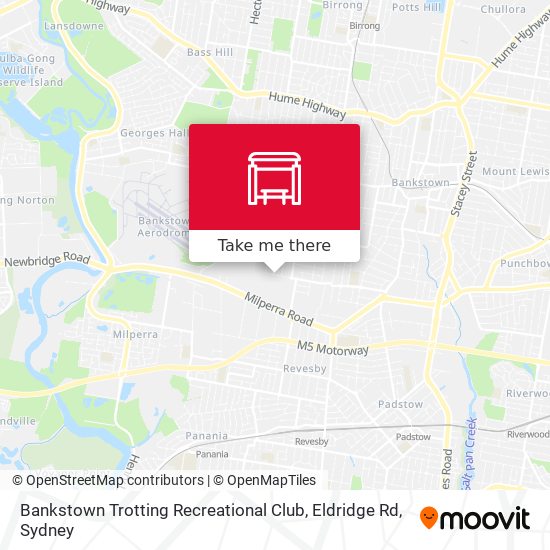 Bankstown Trotting Recreational Club, Eldridge Rd map