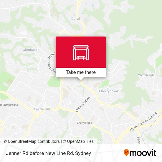 Jenner Rd before New Line Rd map
