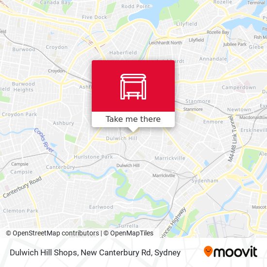 Dulwich Hill Shops, New Canterbury Rd map