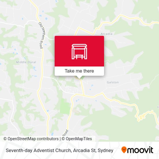 Seventh-day Adventist Church, Arcadia St map