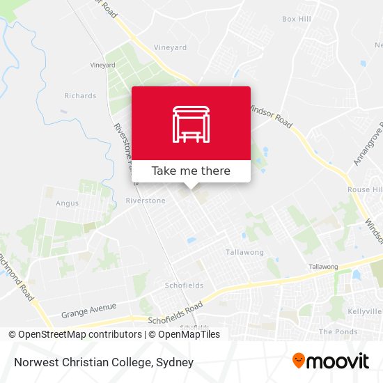 Mapa Norwest Christian College