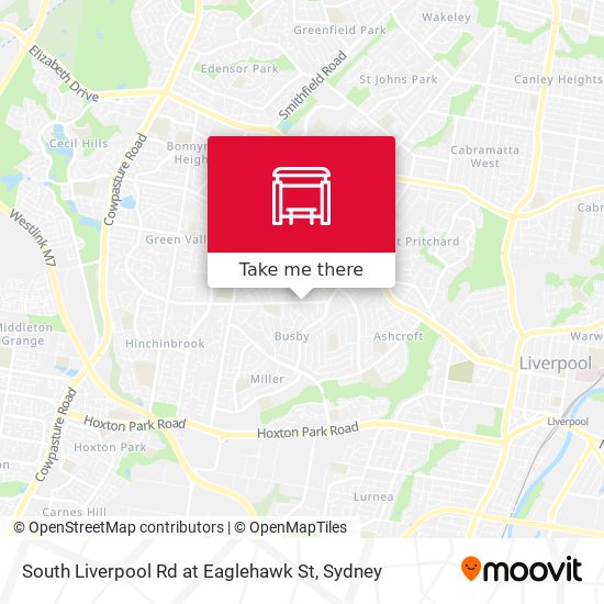 South Liverpool Rd at Eaglehawk St map