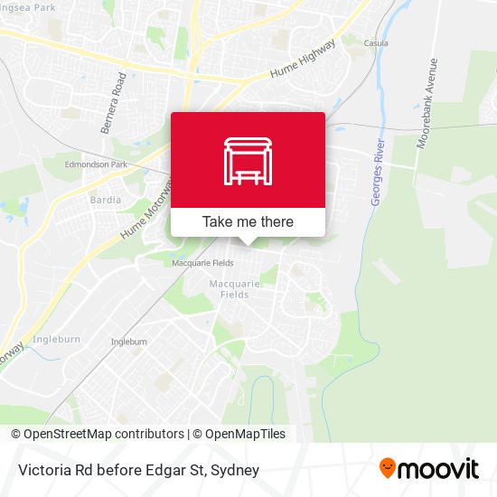 Victoria Rd before Edgar St map
