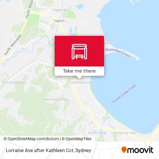 Lorraine Ave after Kathleen Cct map
