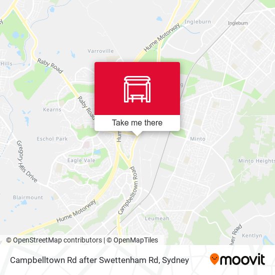 Mapa Campbelltown Rd after Swettenham Rd