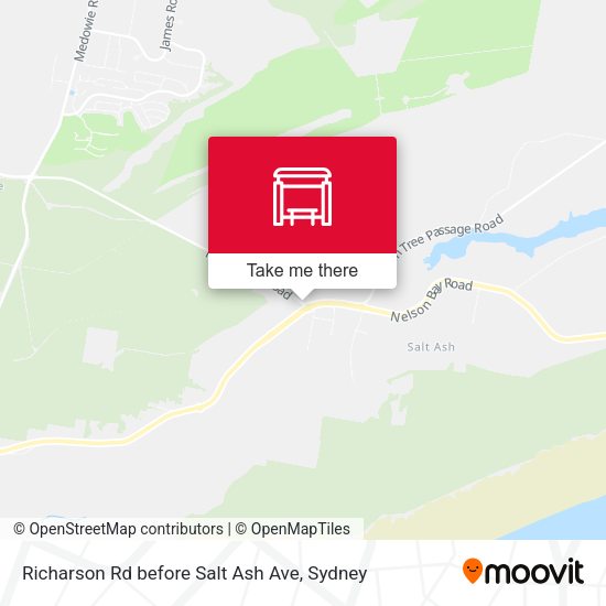 Richarson Rd before Salt Ash Ave map