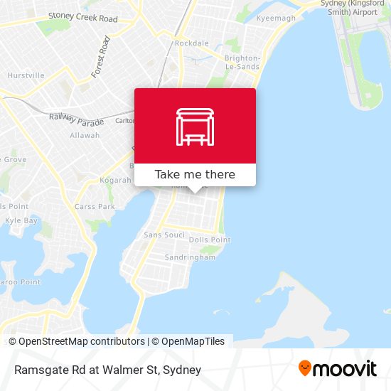 Ramsgate Rd at Walmer St map