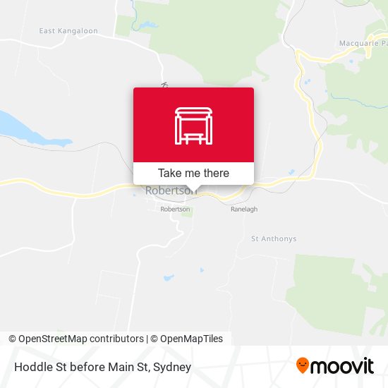 Hoddle St before Main St map