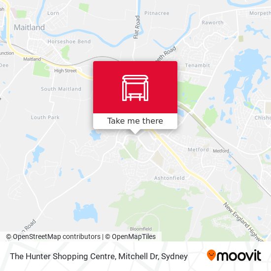 Mapa The Hunter Shopping Centre, Mitchell Dr