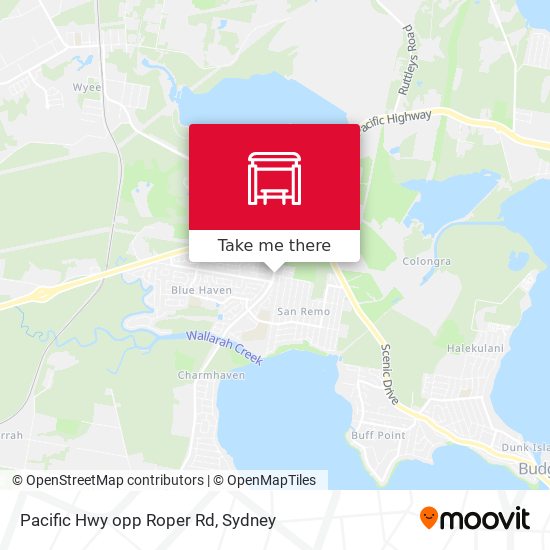 Pacific Hwy opp Roper Rd map