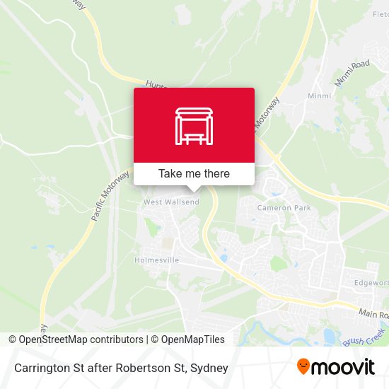 Carrington St after Robertson St map