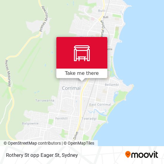 Rothery St opp Eager St map