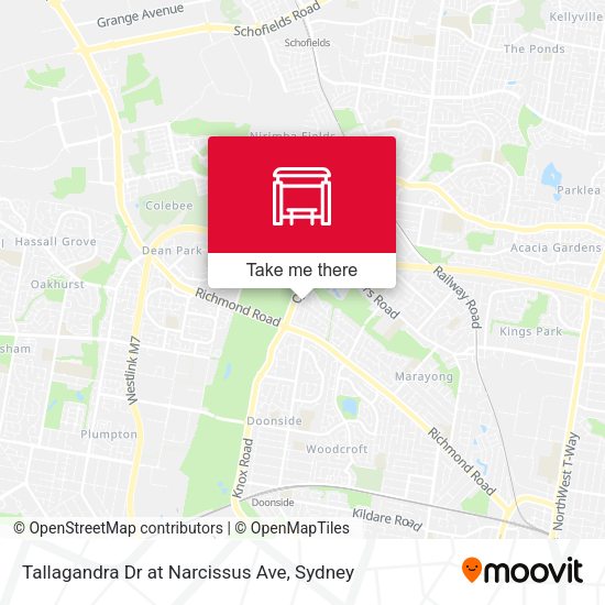 Tallagandra Dr at Narcissus Ave map