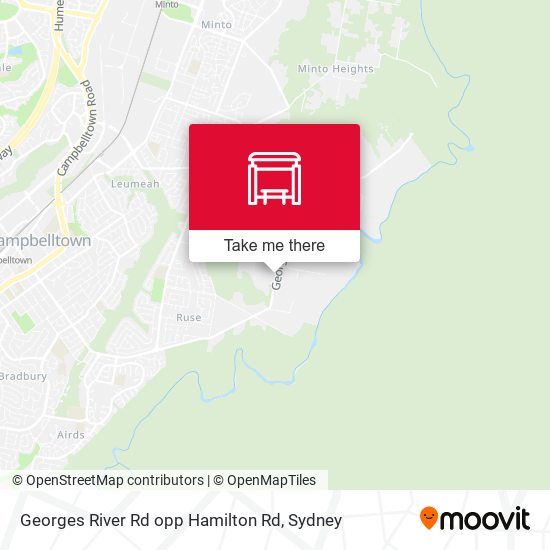 Georges River Rd opp Hamilton Rd map