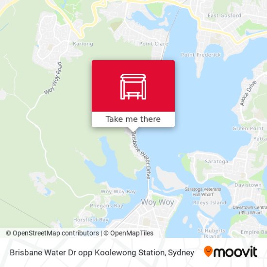 Brisbane Water Dr opp Koolewong Station map