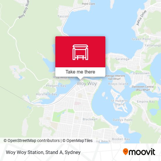 Woy Woy Station, Stand A map