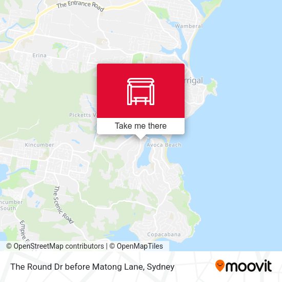 The Round Dr before Matong Lane map