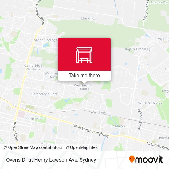 Ovens Dr at Henry Lawson Ave map