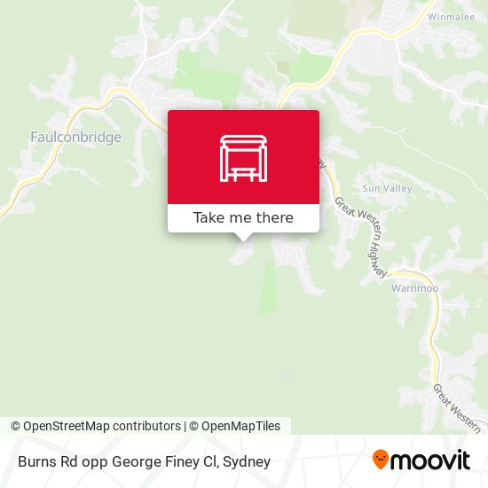 Burns Rd opp George Finey Cl map