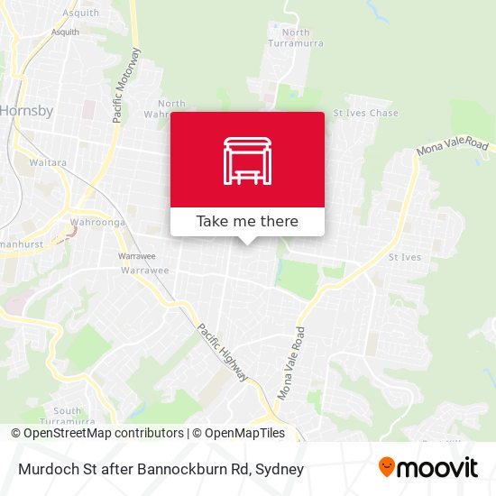 Mapa Murdoch St after Bannockburn Rd