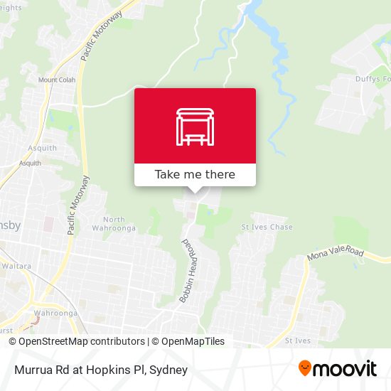 Murrua Rd at Hopkins Pl map