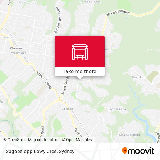 Sage St opp Lowy Cres map