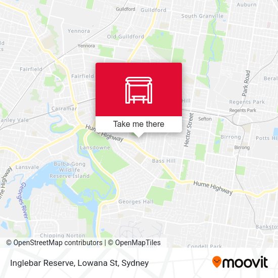 Inglebar Reserve, Lowana St map