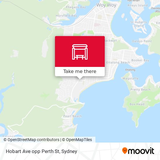 Hobart Ave opp Perth St map